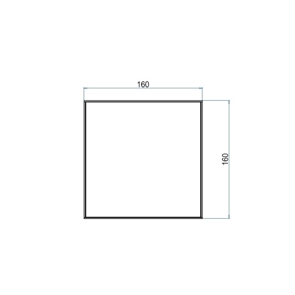 Produktbild UBD 160 153  -  Unterflur-Bodendose UBD 160 inkl. belegtem Blinddeckel aus Chromstahl, geschliffen